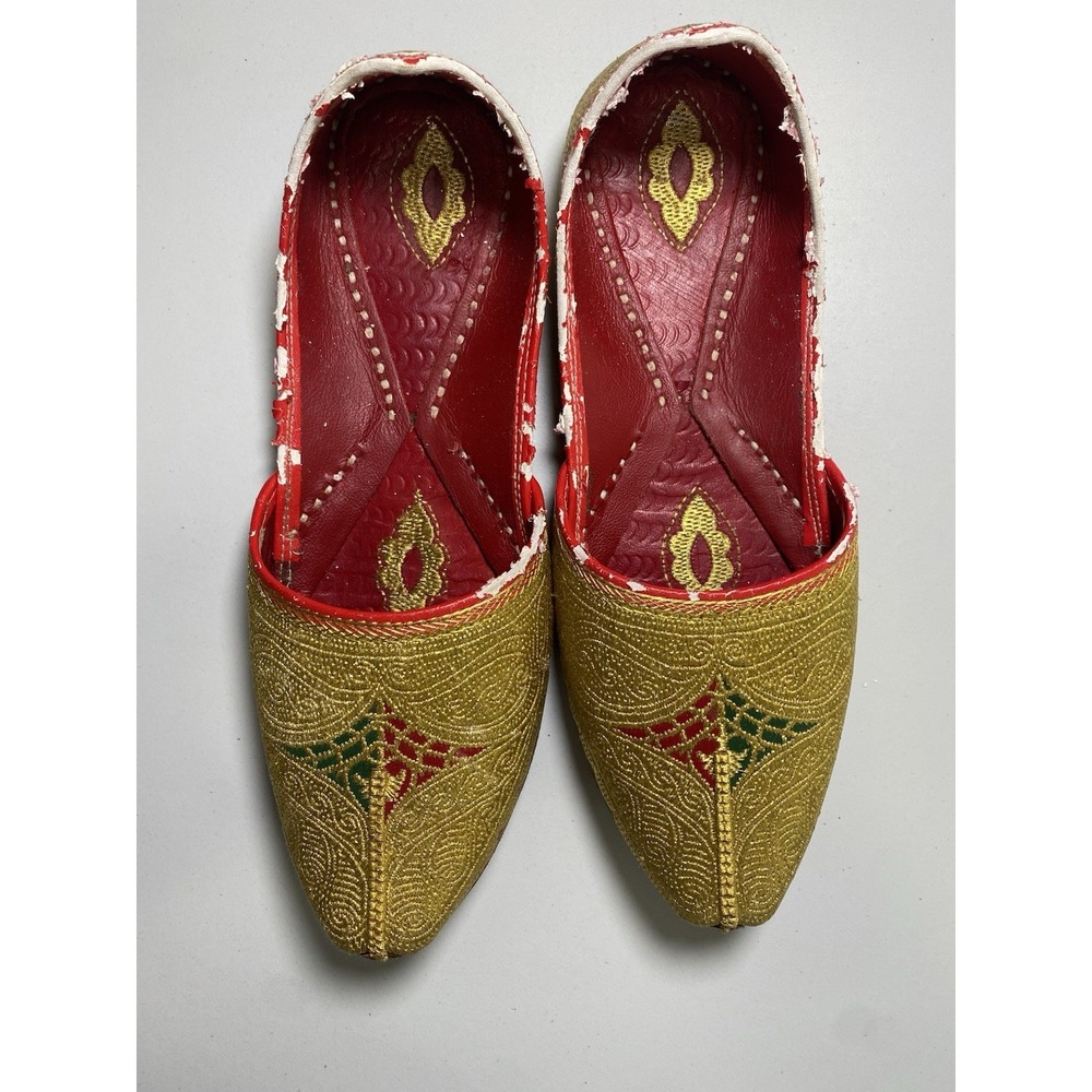 Womens Indian Artisan Shoes Art To Wear Festival Special Occasion Vintage Unique
